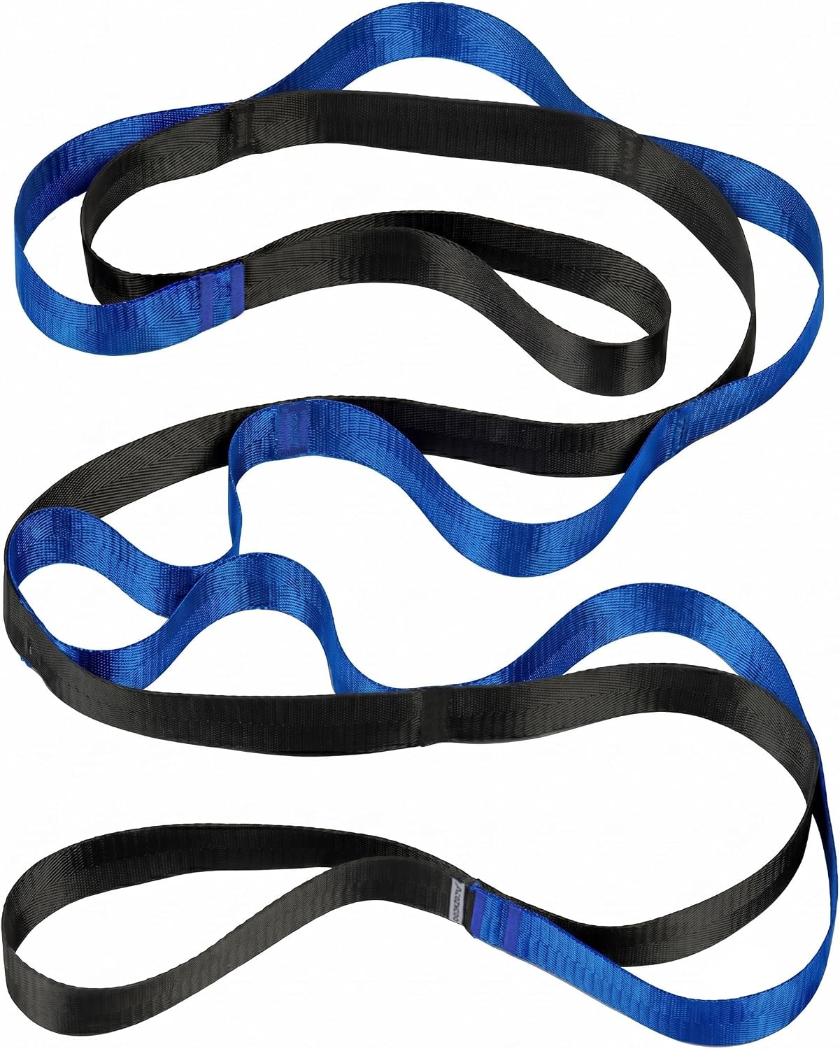 Stretching Strap with Loops for Physical Therapy,Yoga Strap for Stretching,Home Workout,Pilate & Flexibility Training,Non-Elastic Exercise Stretch Band for Hamstring,Leg Stretcher Belt,Flexibility Fascia