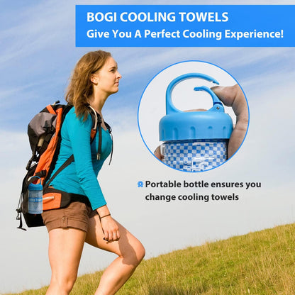 Cooling Towels for Neck and Face, Soft Breathable Cool Towel for Instant Cooling Stay Cool for Yoga, Sport, Gym, Camping, Running & More Activities