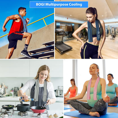 Cooling Towels for Neck and Face, Soft Breathable Cool Towel for Instant Cooling Stay Cool for Yoga, Sport, Gym, Camping, Running & More Activities
