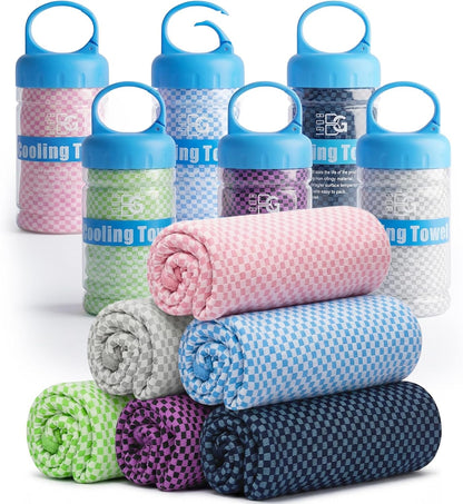 Cooling Towels for Neck and Face, Soft Breathable Cool Towel for Instant Cooling Stay Cool for Yoga, Sport, Gym, Camping, Running & More Activities