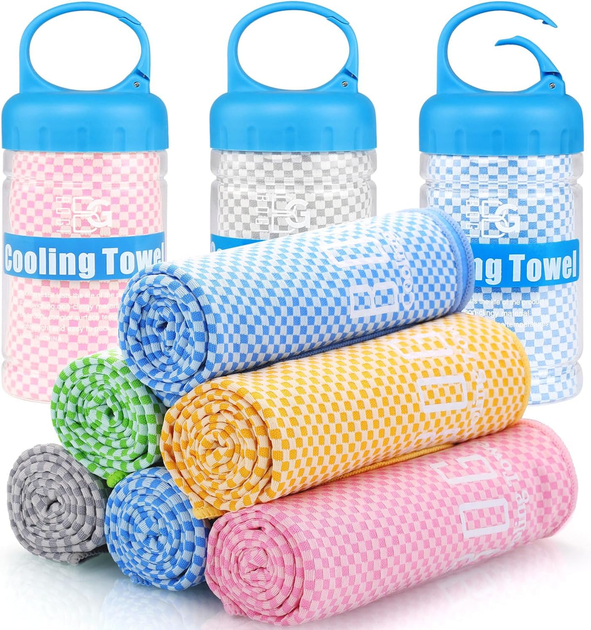 Cooling Towels for Neck and Face, Soft Breathable Cool Towel for Instant Cooling Stay Cool for Yoga, Sport, Gym, Camping, Running & More Activities