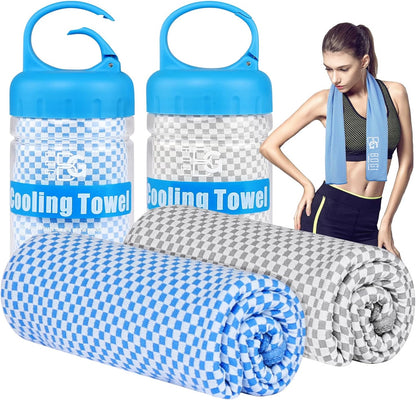 Cooling Towels for Neck and Face, Soft Breathable Cool Towel for Instant Cooling Stay Cool for Yoga, Sport, Gym, Camping, Running & More Activities