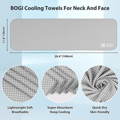 Cooling Towels for Neck and Face, Soft Breathable Cool Towel for Instant Cooling Stay Cool for Yoga, Sport, Gym, Camping, Running & More Activities