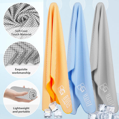 Cooling Towels for Neck and Face, Soft Breathable Cool Towel for Instant Cooling Stay Cool for Yoga, Sport, Gym, Camping, Running & More Activities