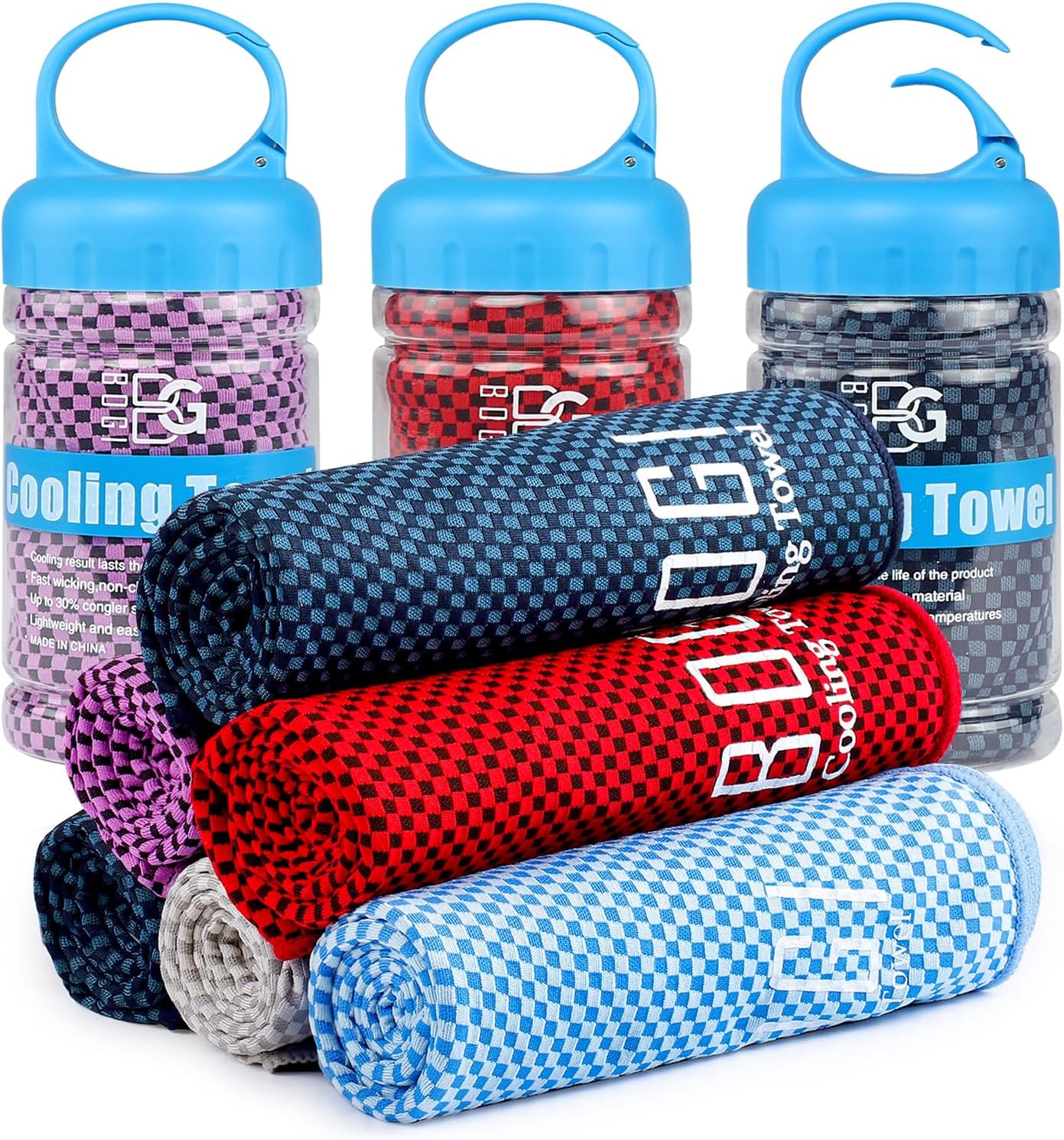 Cooling Towels for Neck and Face, Soft Breathable Cool Towel for Instant Cooling Stay Cool for Yoga, Sport, Gym, Camping, Running & More Activities