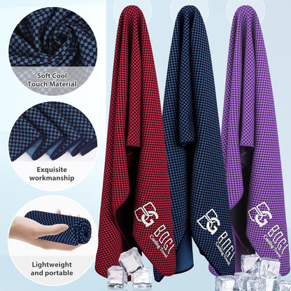 Cooling Towels for Neck and Face, Soft Breathable Cool Towel for Instant Cooling Stay Cool for Yoga, Sport, Gym, Camping, Running & More Activities