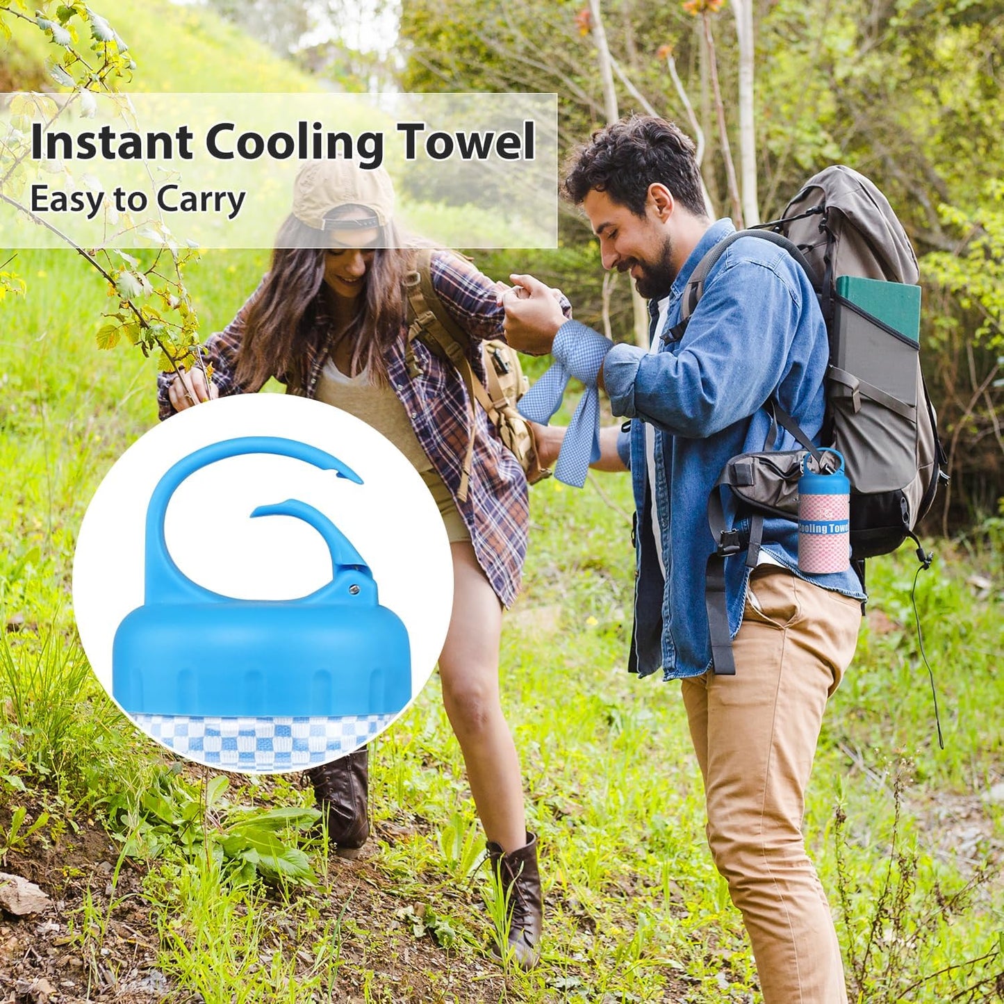 Cooling Towels for Neck and Face, Soft Breathable Cool Towel for Instant Cooling Stay Cool for Yoga, Sport, Gym, Camping, Running & More Activities