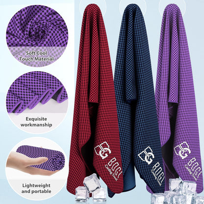 Cooling Towels for Neck and Face, Soft Breathable Cool Towel for Instant Cooling Stay Cool for Yoga, Sport, Gym, Camping, Running & More Activities