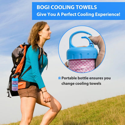 Cooling Towels for Neck and Face, Soft Breathable Cool Towel for Instant Cooling Stay Cool for Yoga, Sport, Gym, Camping, Running & More Activities
