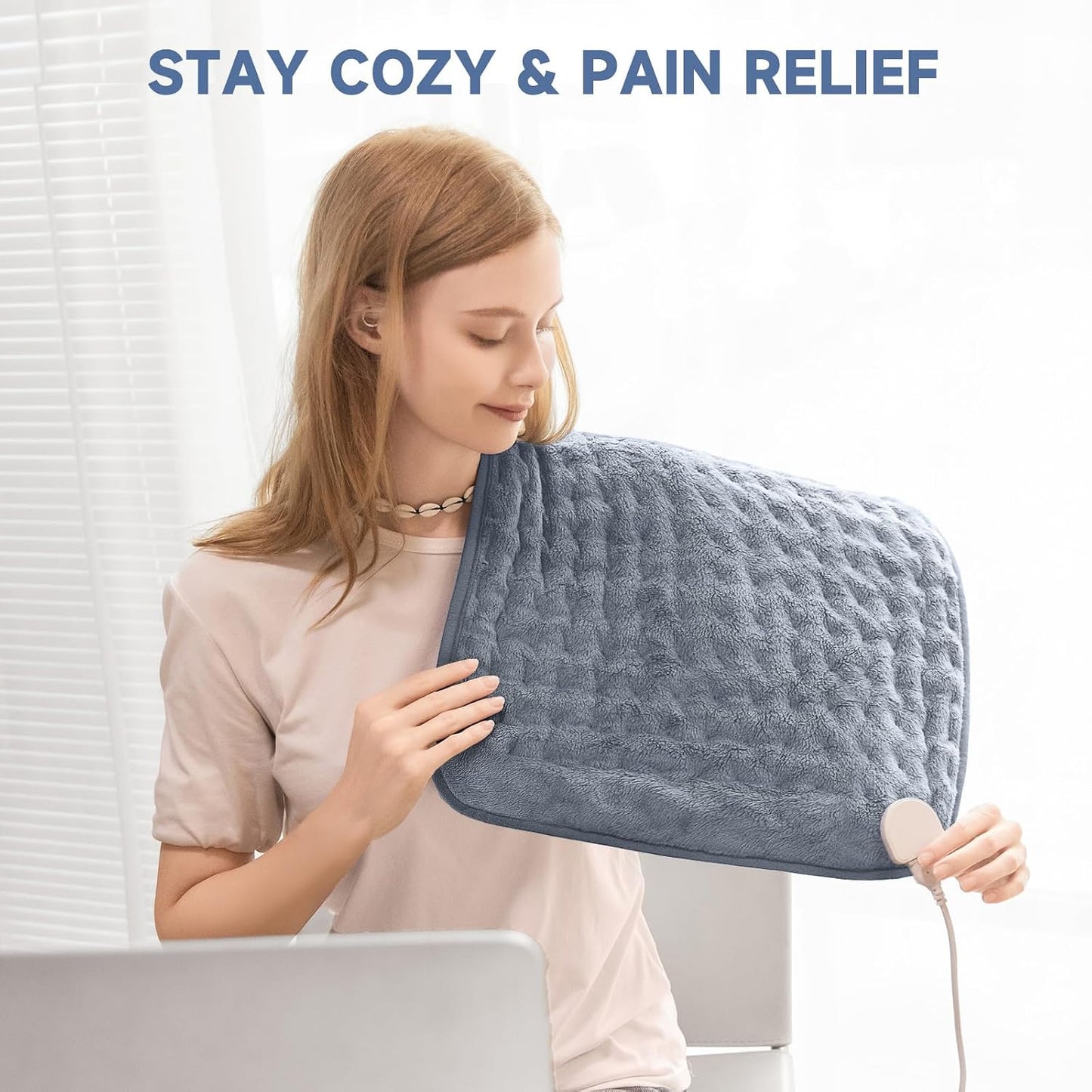 Heating Pad for Neck and Shoulders and Back, Weighted Electric Heat Pads