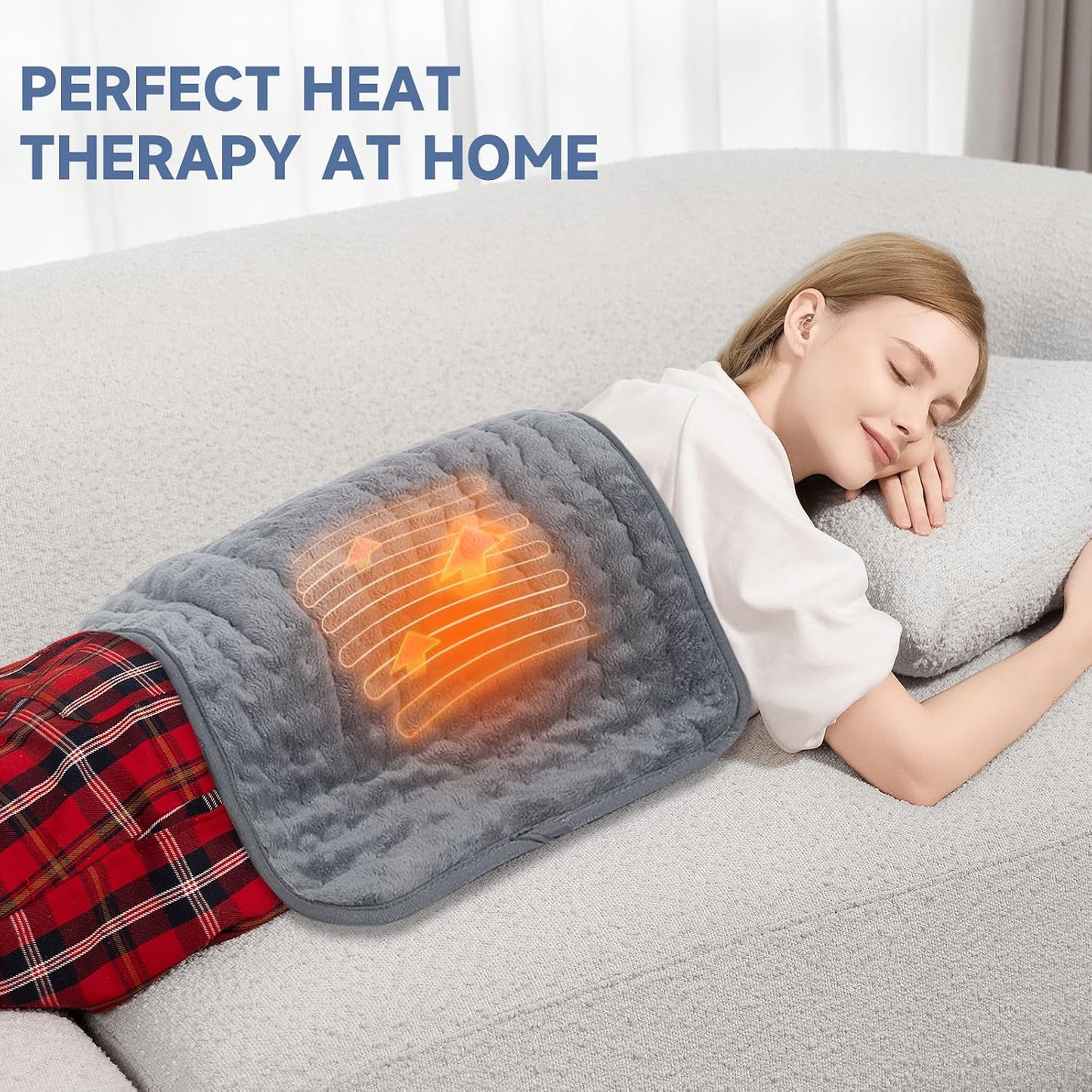 Heating Pad for Neck and Shoulders and Back, Weighted Electric Heat Pads