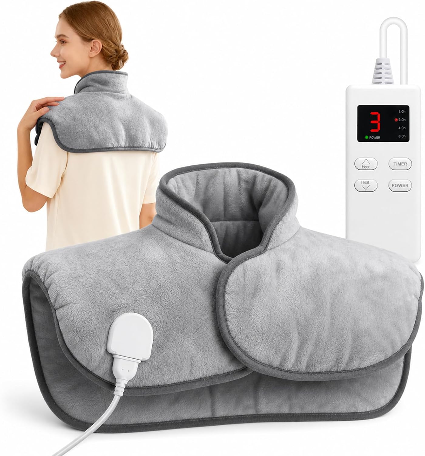 Heating Pad for Neck and Shoulders and Back, Weighted Electric Heat Pads
