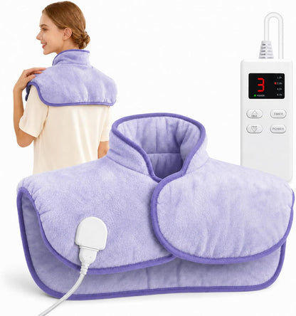 Heating Pad for Neck and Shoulders and Back, Weighted Electric Heat Pads