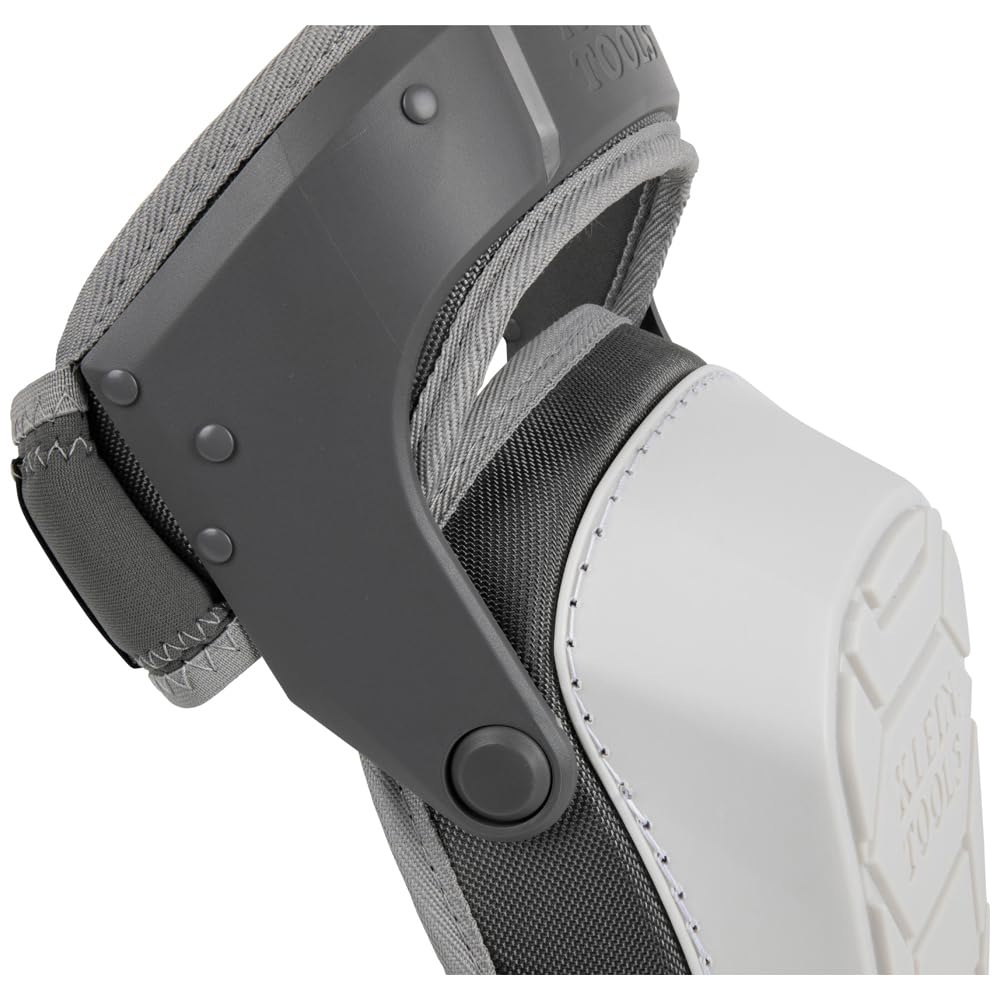 60491 Hinged Knee Pads, Heavy Duty Gel Foam Protective Knee Pads with Quick-Fasten Buckle and Thigh Strap, Black
