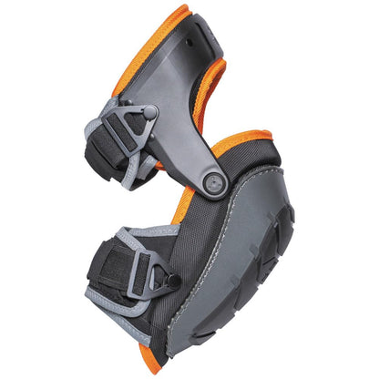 60491 Hinged Knee Pads, Heavy Duty Gel Foam Protective Knee Pads with Quick-Fasten Buckle and Thigh Strap, Black