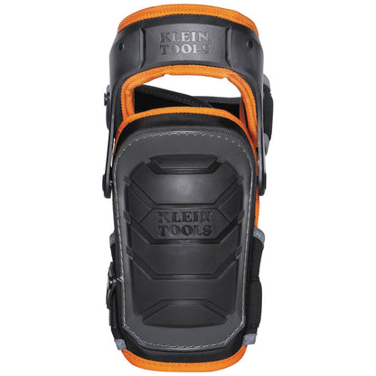 60491 Hinged Knee Pads, Heavy Duty Gel Foam Protective Knee Pads with Quick-Fasten Buckle and Thigh Strap, Black