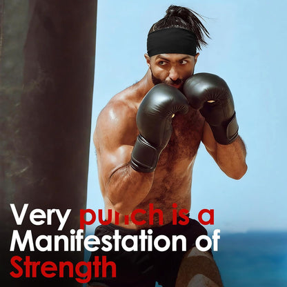 Sport Headbands for Men - 7 Pcs Sweat Absorbent Running Headband for Fitness Workout Running Rugby Baseball Yoga High Intensity Interval Training, Unisex Sweatband for Both Men and Women