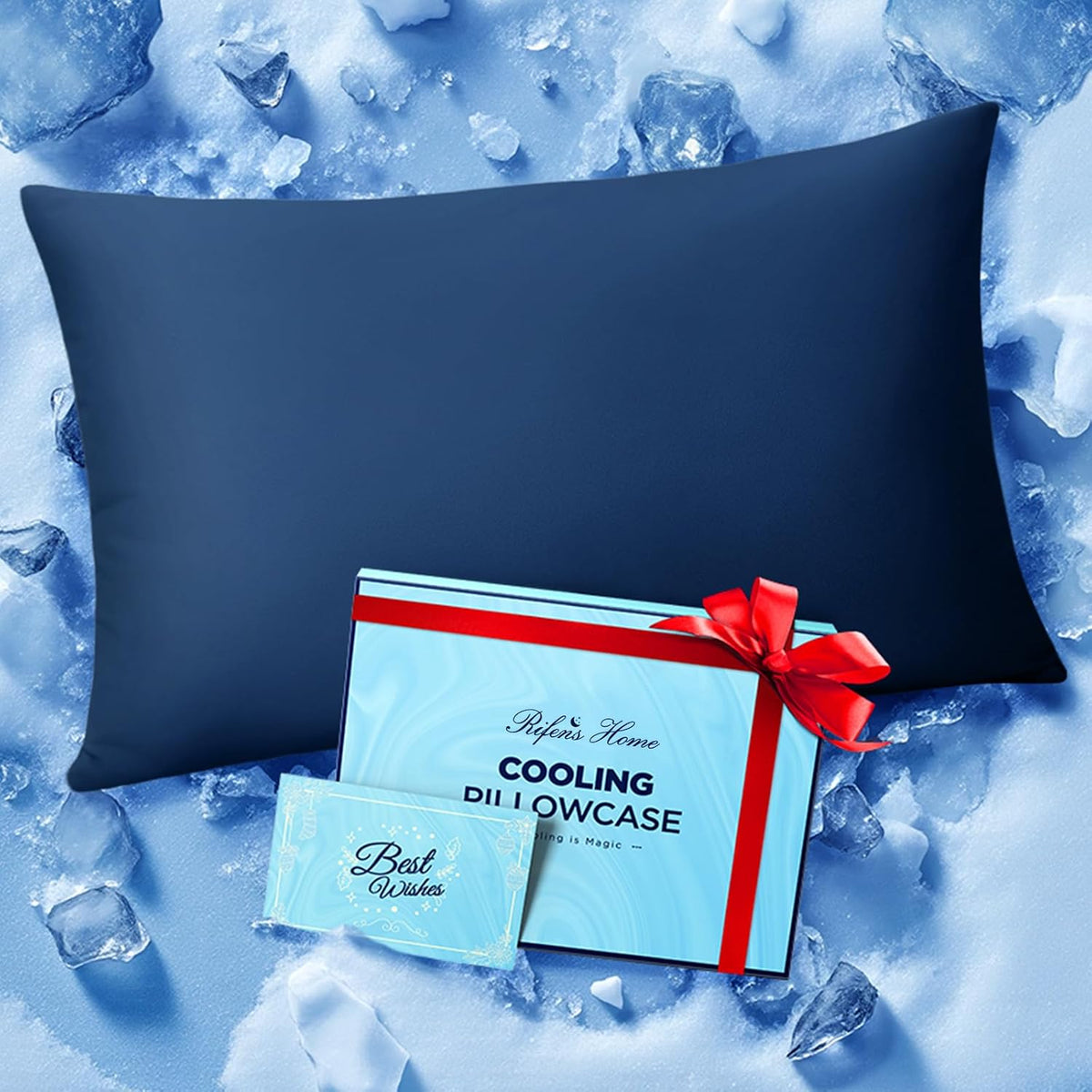 Ultra-Chill Cooling Pillowcase Set of 2 for Hot Sleepers, Softer Than Silk Pillow Cases for Protecting Hair & Skin, Breathable Bed Pillow Covers w/ Zipper, Gifts for Women & Men (Light Gray, Standard)