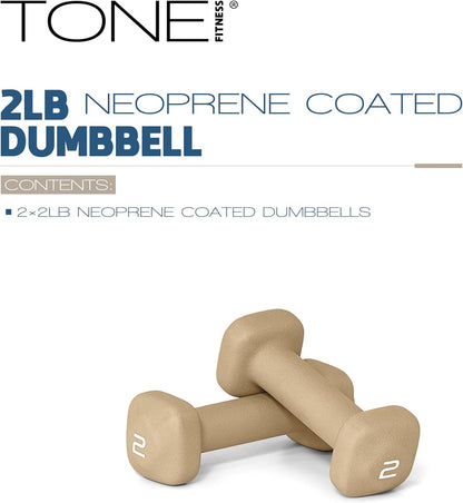 Neoprene Dumbbell Weight Pairs with Anti-Roll Square Head | Multiple Options