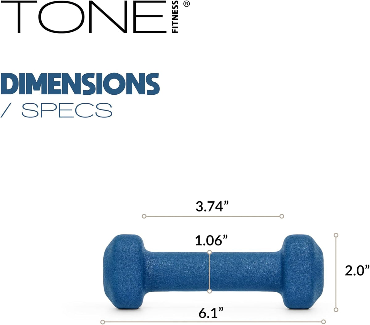 Neoprene Dumbbell Weight Pairs with Anti-Roll Square Head | Multiple Options