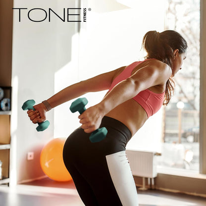Neoprene Dumbbell Weight Pairs with Anti-Roll Square Head | Multiple Options