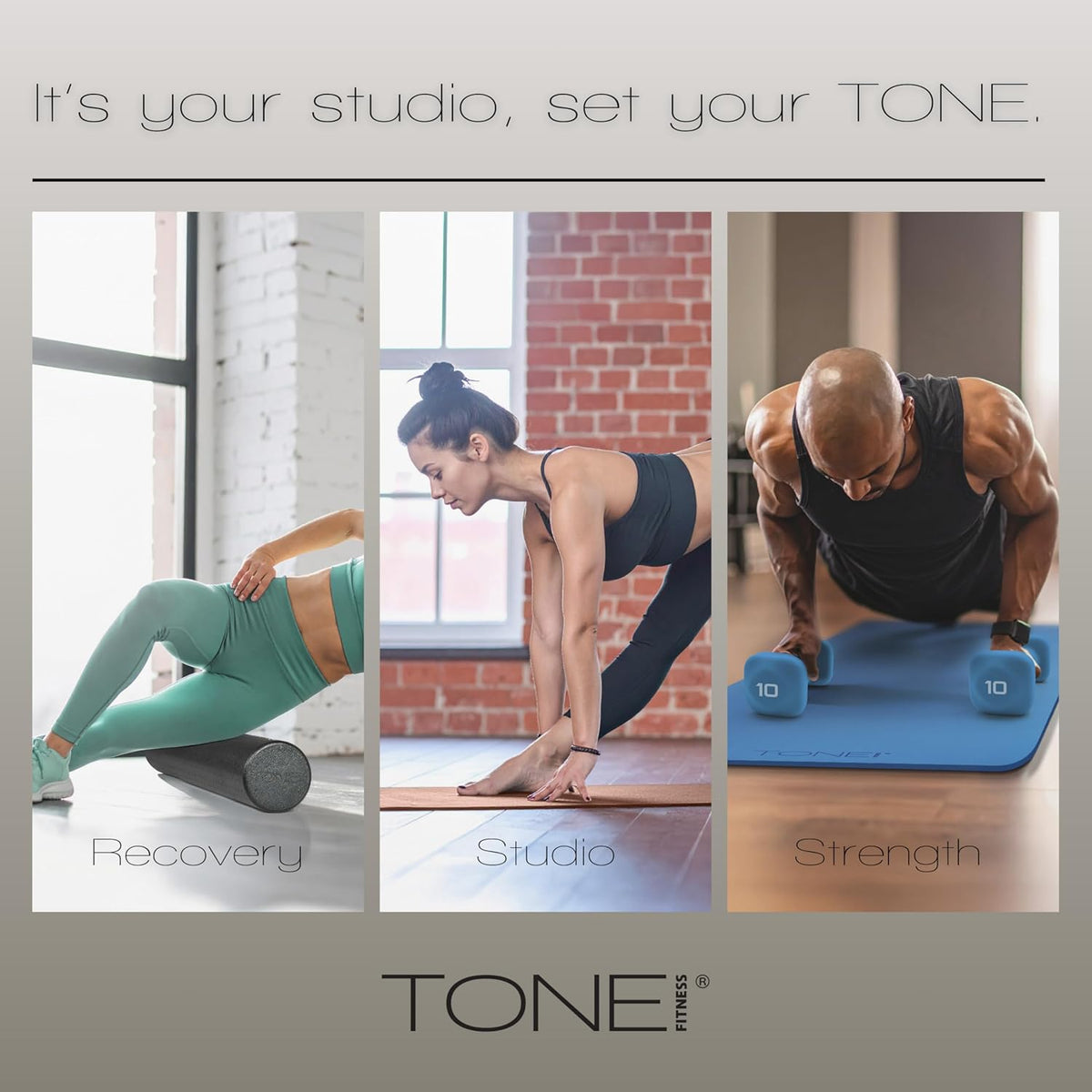 Neoprene Dumbbell Weight Pairs with Anti-Roll Square Head | Multiple Options