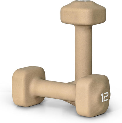Neoprene Dumbbell Weight Pairs with Anti-Roll Square Head | Multiple Options