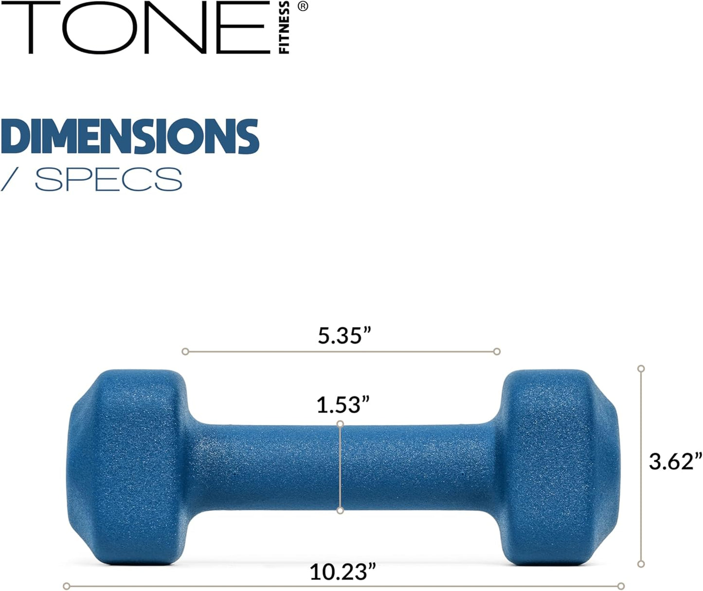 Neoprene Dumbbell Weight Pairs with Anti-Roll Square Head | Multiple Options
