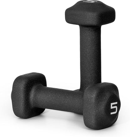 Neoprene Dumbbell Weight Pairs with Anti-Roll Square Head | Multiple Options