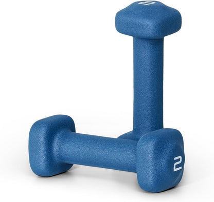 Neoprene Dumbbell Weight Pairs with Anti-Roll Square Head | Multiple Options