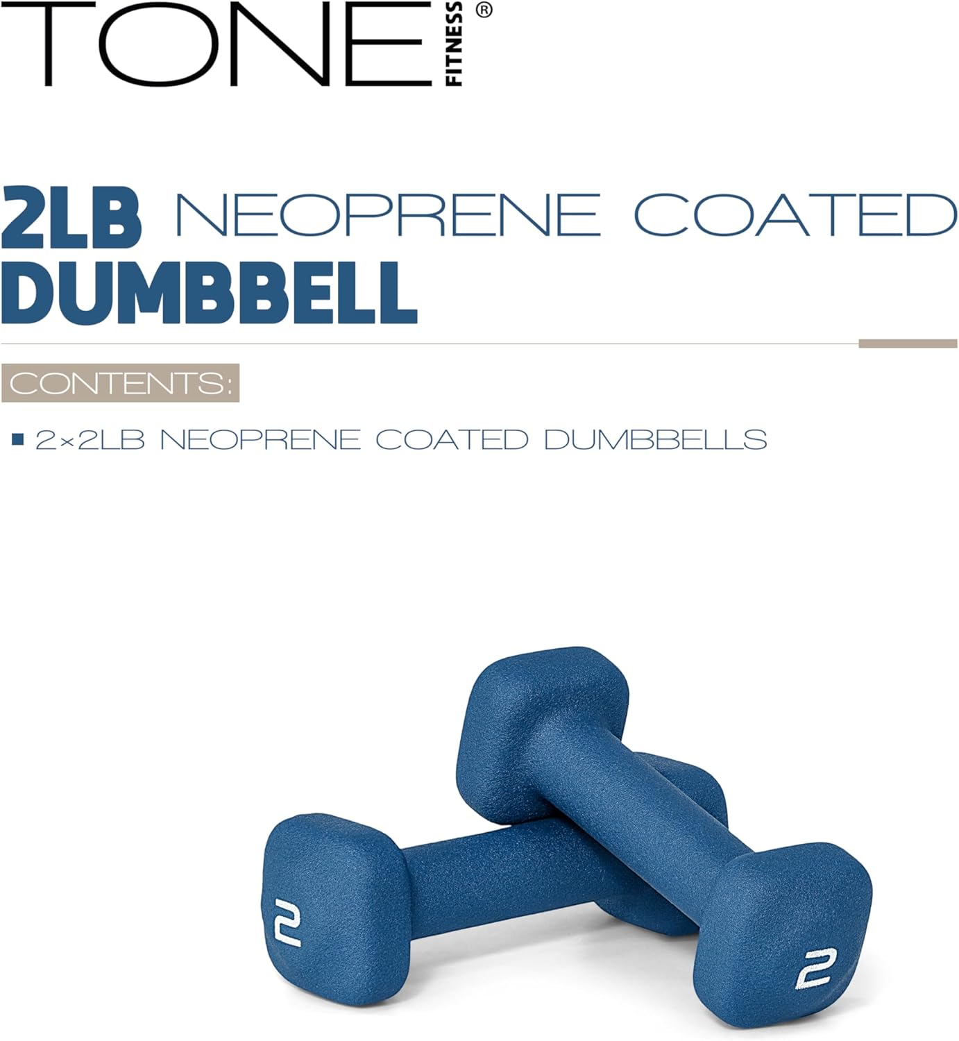 Neoprene Dumbbell Weight Pairs with Anti-Roll Square Head | Multiple Options