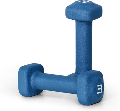 Neoprene Dumbbell Weight Pairs with Anti-Roll Square Head | Multiple Options