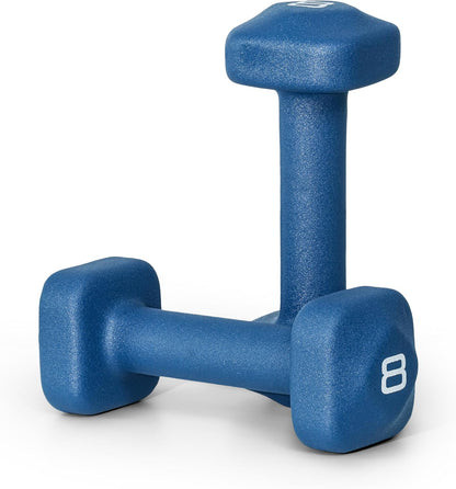 Neoprene Dumbbell Weight Pairs with Anti-Roll Square Head | Multiple Options