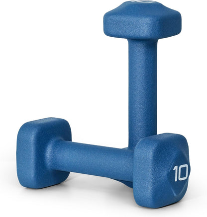 Neoprene Dumbbell Weight Pairs with Anti-Roll Square Head | Multiple Options