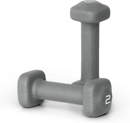 Neoprene Dumbbell Weight Pairs with Anti-Roll Square Head | Multiple Options
