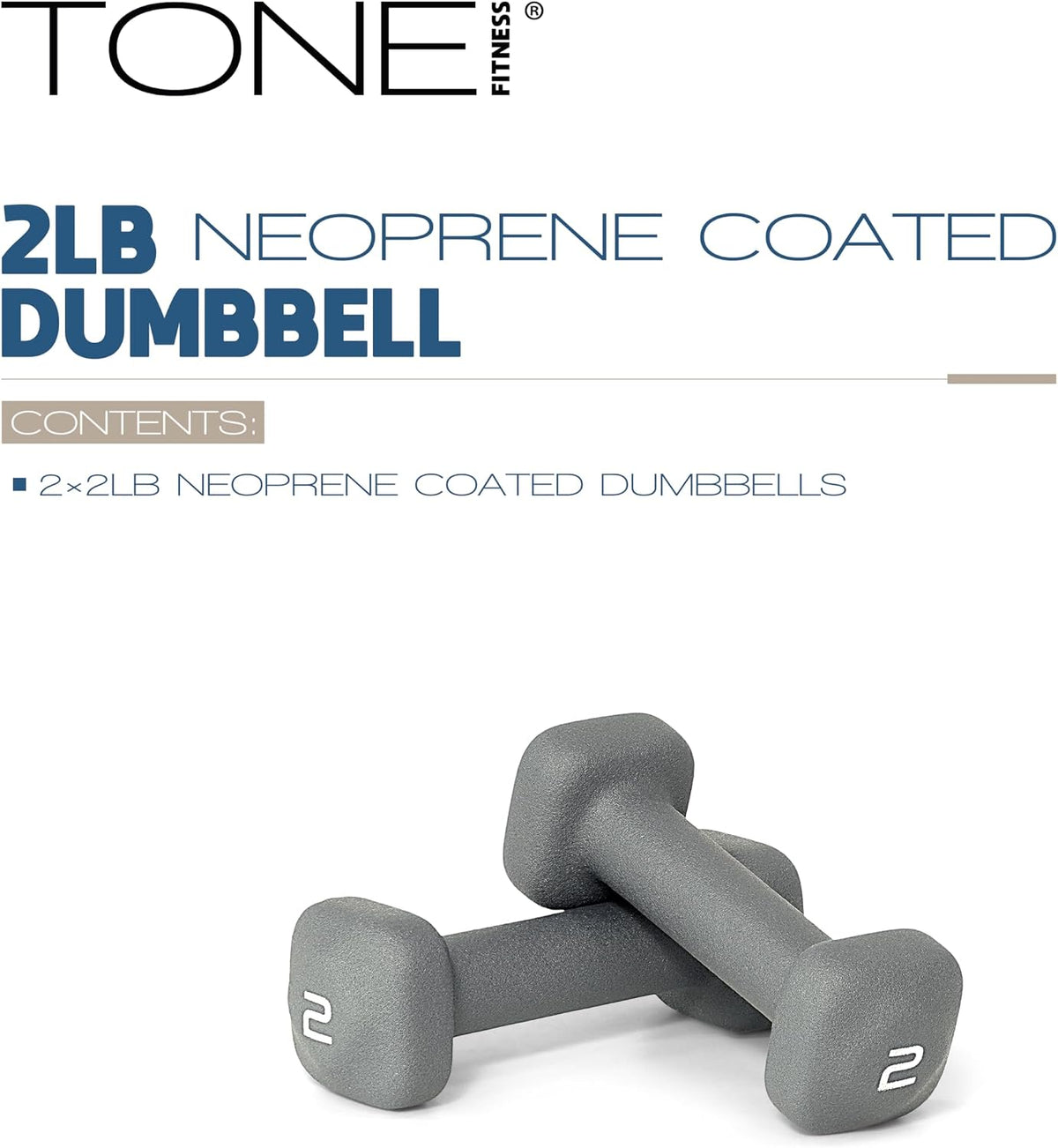 Neoprene Dumbbell Weight Pairs with Anti-Roll Square Head | Multiple Options