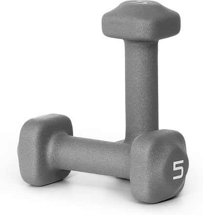 Neoprene Dumbbell Weight Pairs with Anti-Roll Square Head | Multiple Options