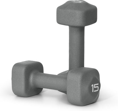Neoprene Dumbbell Weight Pairs with Anti-Roll Square Head | Multiple Options