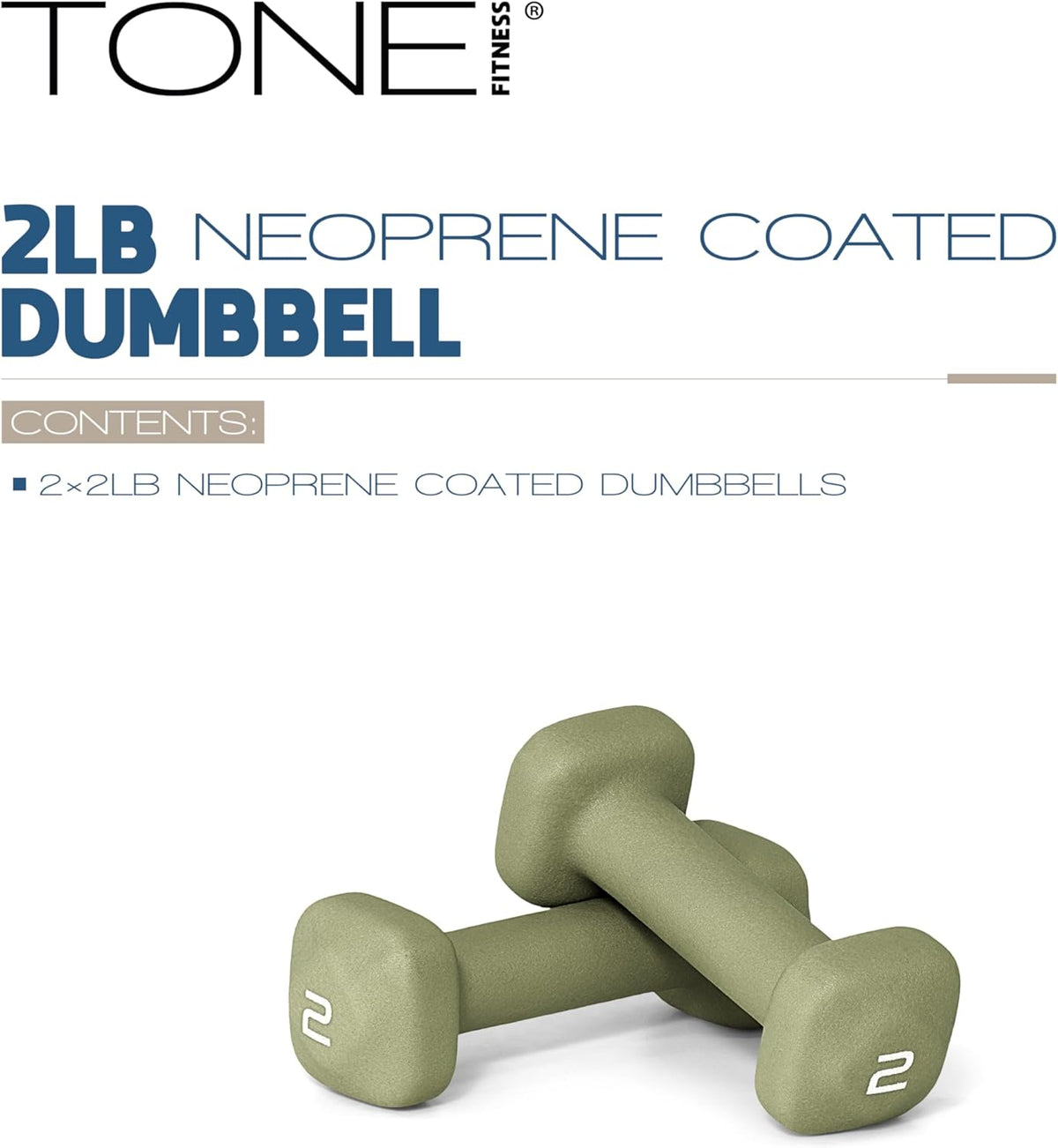 Neoprene Dumbbell Weight Pairs with Anti-Roll Square Head | Multiple Options