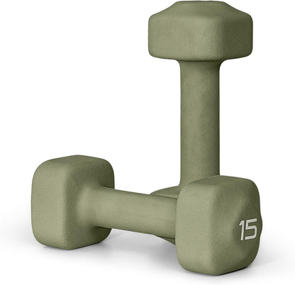 Neoprene Dumbbell Weight Pairs with Anti-Roll Square Head | Multiple Options