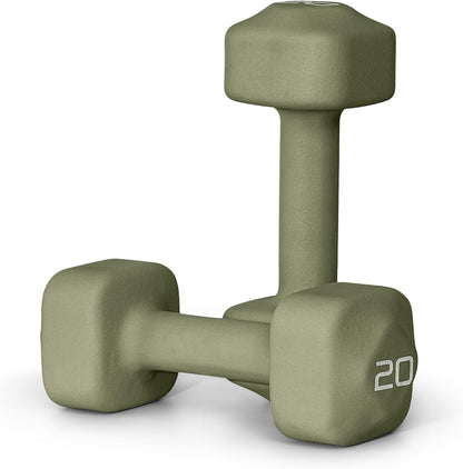 Neoprene Dumbbell Weight Pairs with Anti-Roll Square Head | Multiple Options
