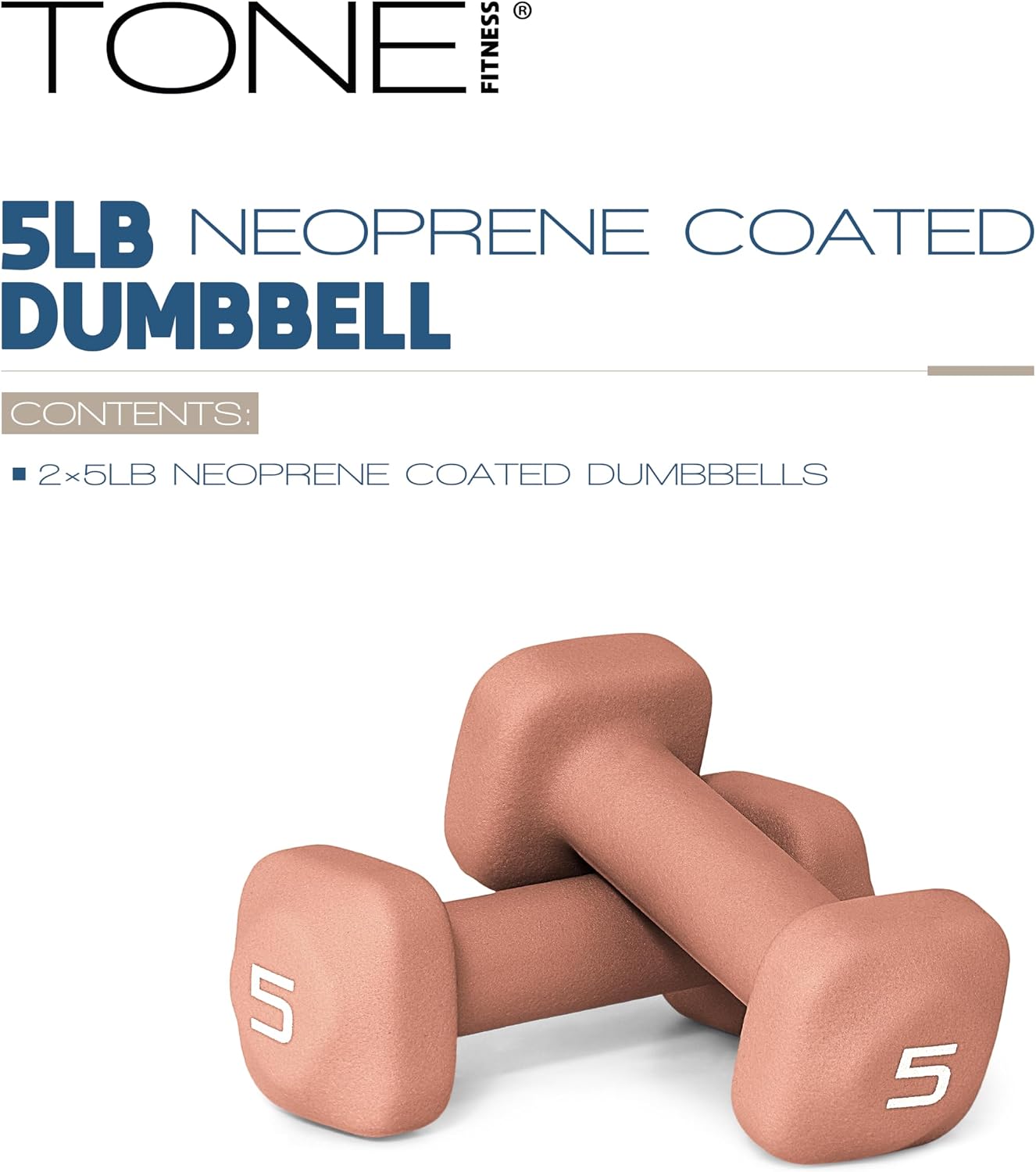 Neoprene Dumbbell Weight Pairs with Anti-Roll Square Head | Multiple Options