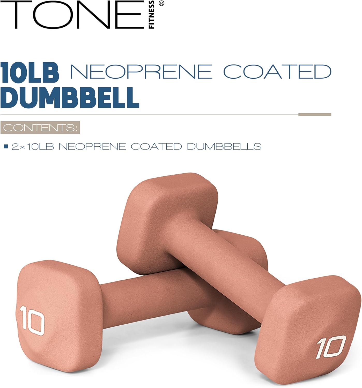 Neoprene Dumbbell Weight Pairs with Anti-Roll Square Head | Multiple Options