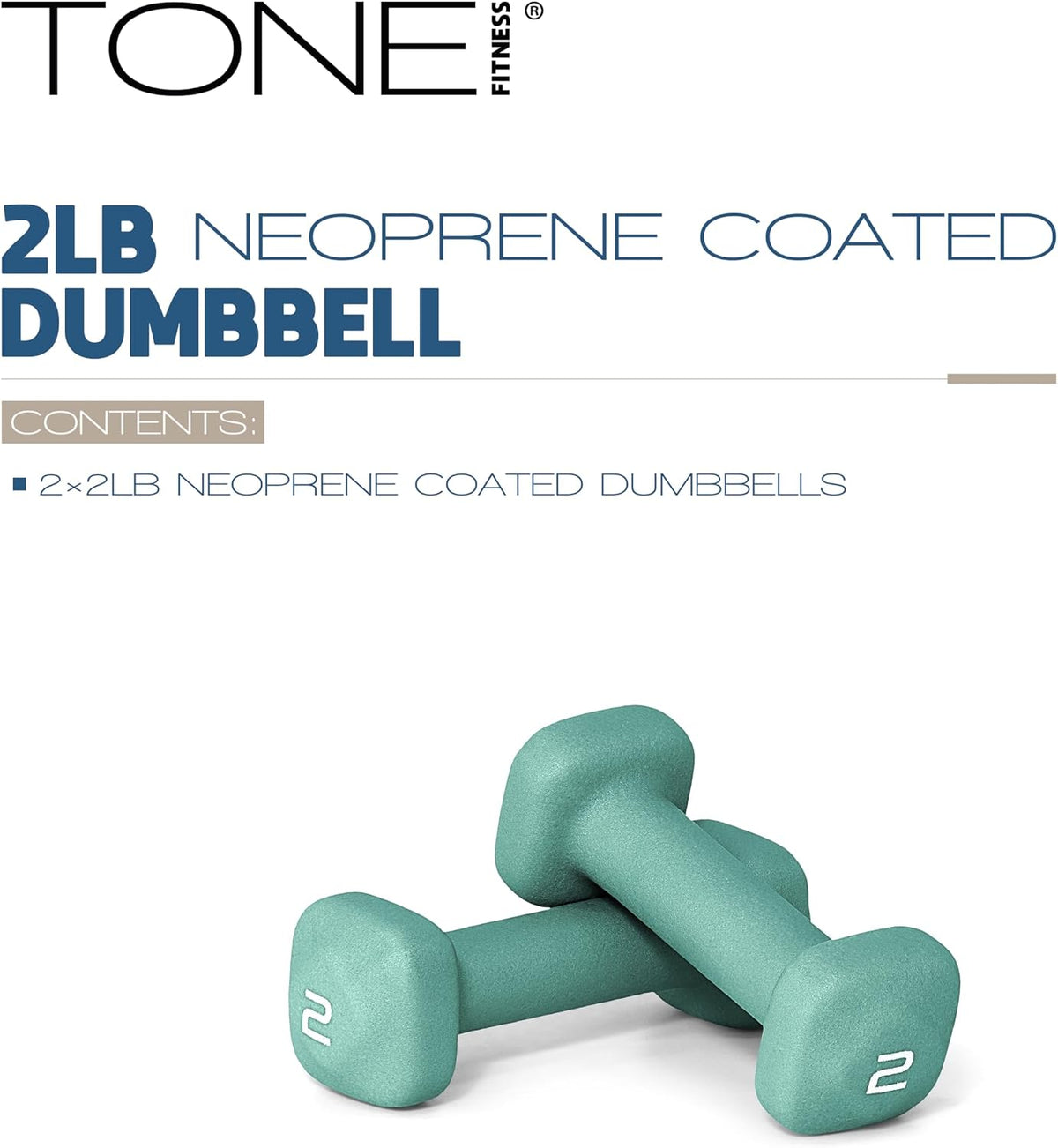 Neoprene Dumbbell Weight Pairs with Anti-Roll Square Head | Multiple Options