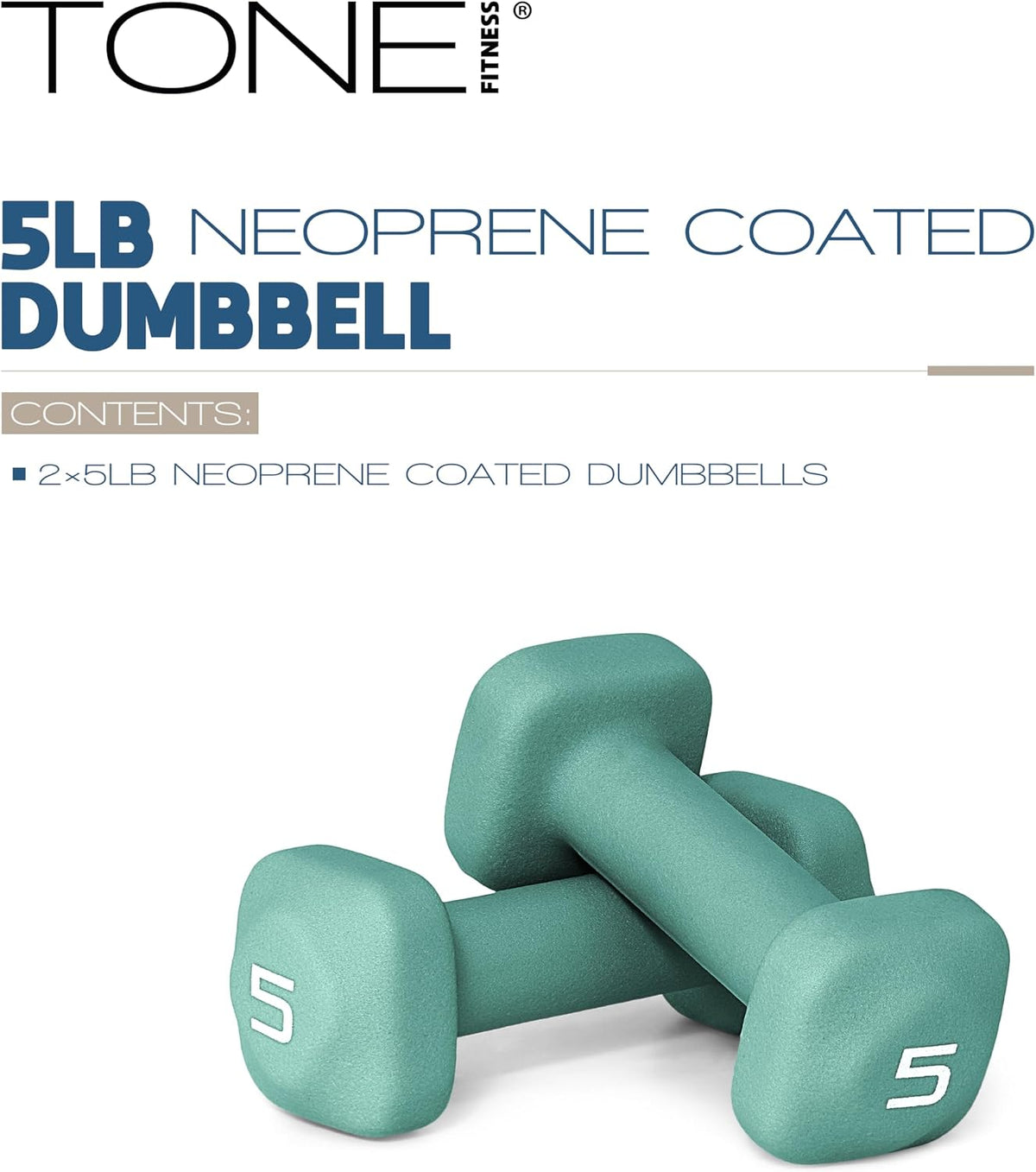 Neoprene Dumbbell Weight Pairs with Anti-Roll Square Head | Multiple Options