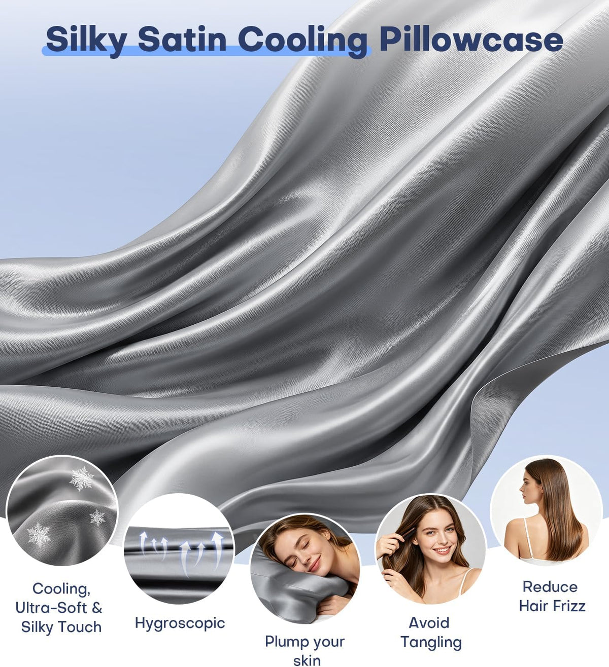 2026 Cooling Gel Memory Foam Pillow, Cervical Neck Pillow for Pain Relief