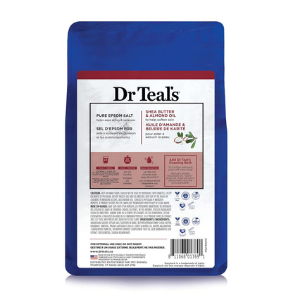 Epsom Salt Magnesium Soak, Soften & Moisturize with Shea Butter & Almond Oil, 3 lbs