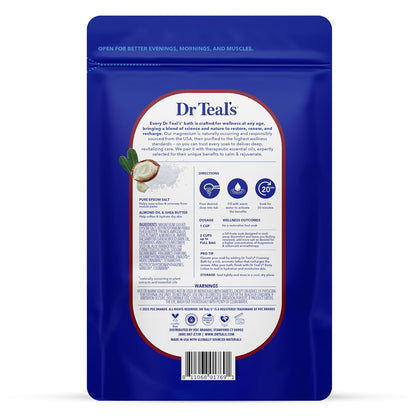 Epsom Salt Magnesium Soak, Soften & Moisturize with Shea Butter & Almond Oil, 3 lbs