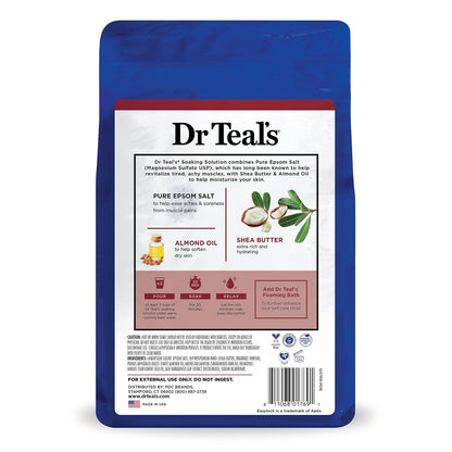 Epsom Salt Magnesium Soak, Soften & Moisturize with Shea Butter & Almond Oil, 3 lbs