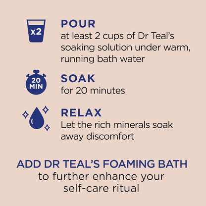 Epsom Salt Magnesium Soak, Soften & Moisturize with Shea Butter & Almond Oil, 3 lbs
